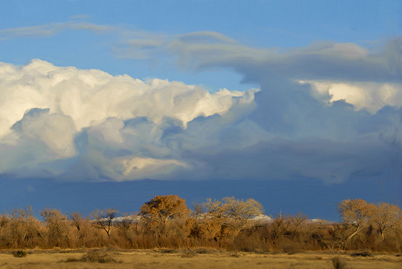 Fall sky in late afternoon