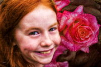 Riley in the Rose Garden, Victoria BC
