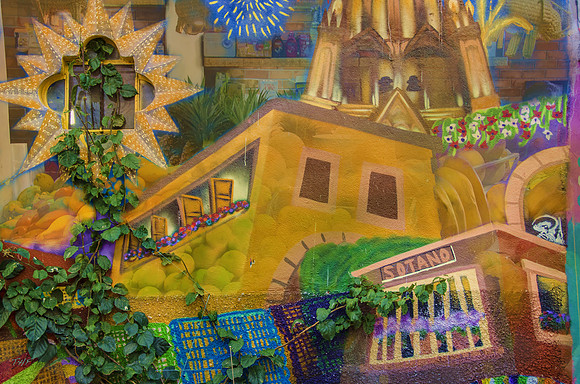 A mural celebrating SMA