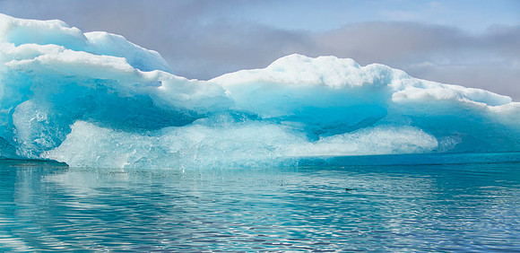 Blue ice landscape