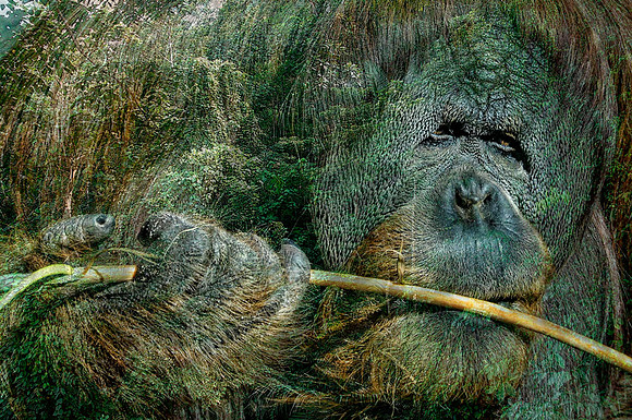 Male orangutan