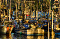A Sitka marina at sunset