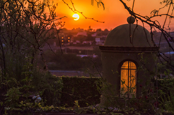 Sunset over SMA