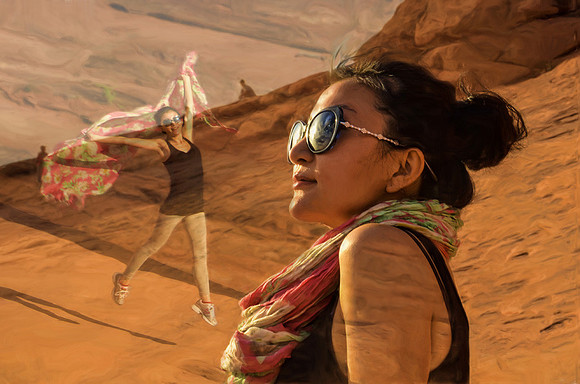 Dancing at Delicate Arch