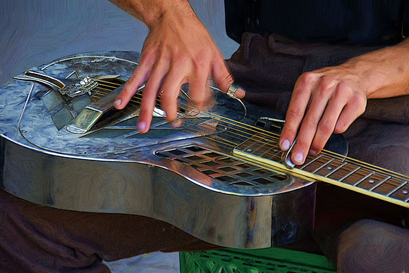 Street musician, 4th Avenue Street Fair #2