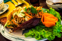 A banna flower salad