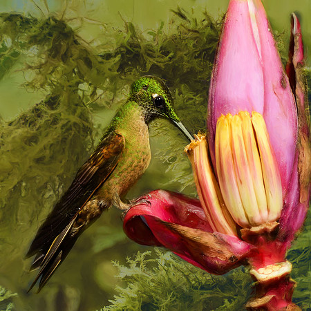Fawn-breasted brilliant hummingbird