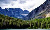 Receding glaciers west of Swiftcurrent Lake