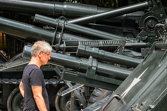 Heavy armament outside the Museum of War Remebrance in Ho Chi Minh City