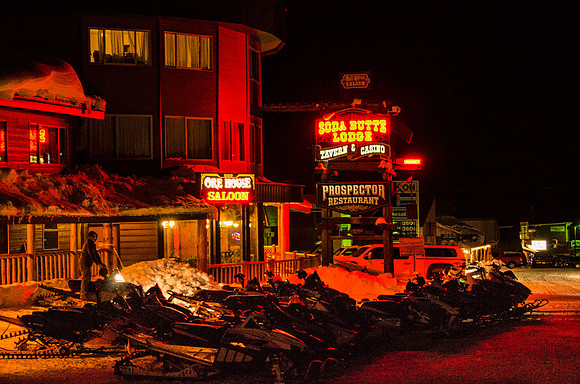 Cook City after dark