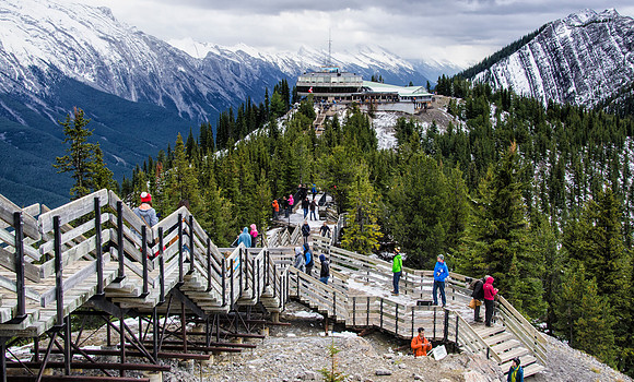 The Sulphur Mountain boardwalk