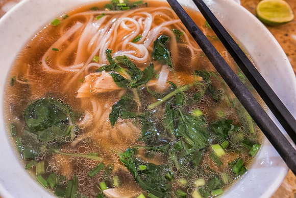 Delicious pho in Ho Chi Minh City