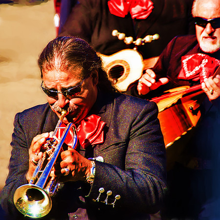 Sunday morning mariachi procession