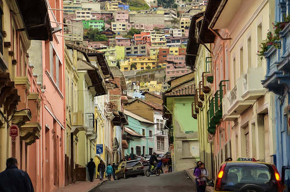 Downtown Quito and barrios