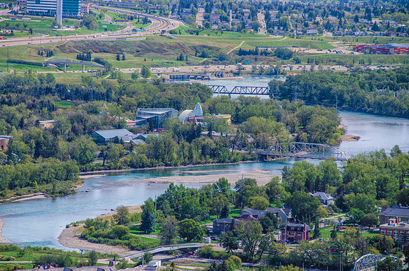 The Bow River and Calgary Zoo