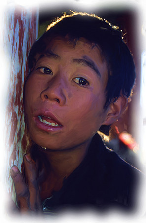 Lugu Lake beggar