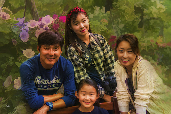 A lovely Korean family