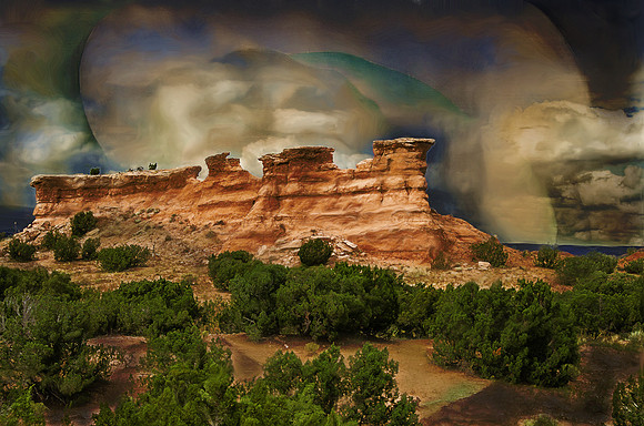 Approaching storm near Chimayo