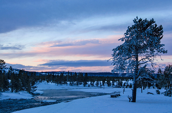 Sunset, Firehole River