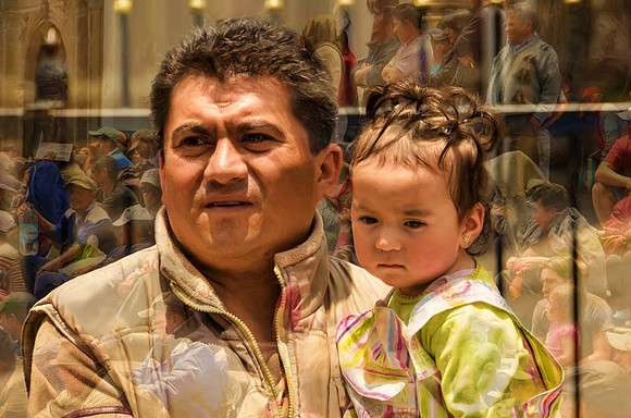 Papa and su nina