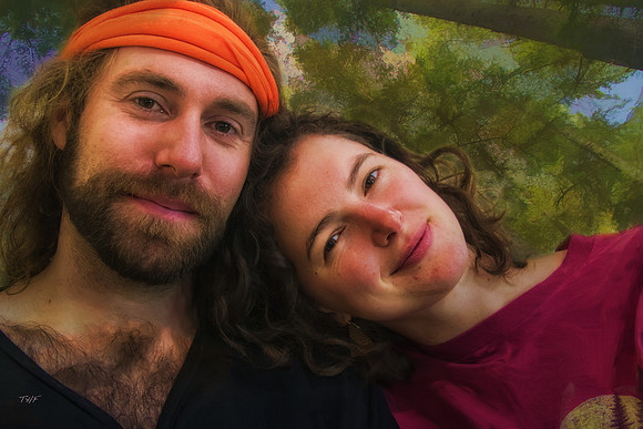 Young couple in Port Renfrew, Vancouver Island