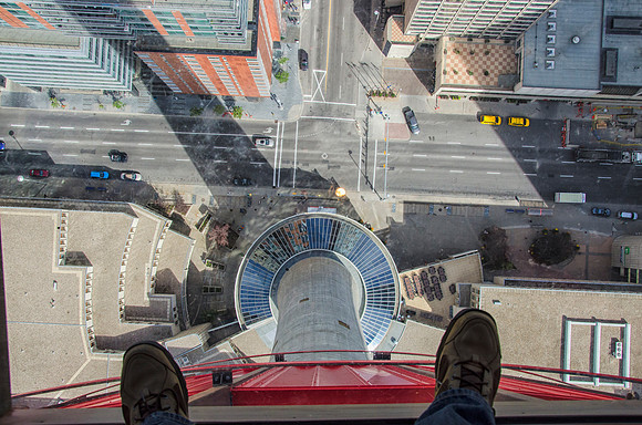Street scene from Calgary Tower
