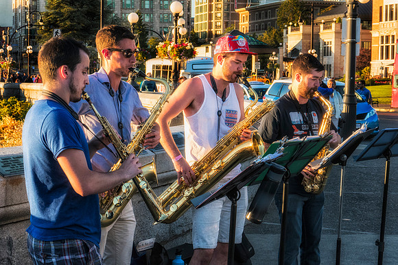 Saxaphone quartet, Victoria BC