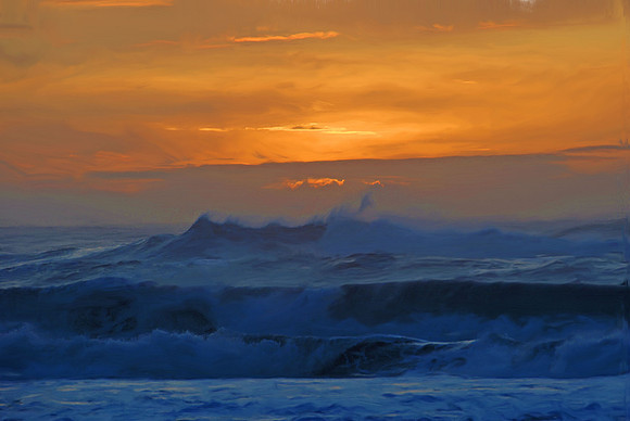 Sunset, southern Oregon coast