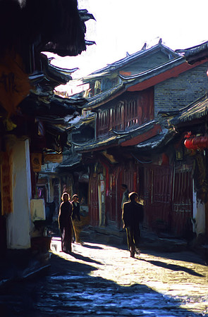 Early morning in historic Lijiang